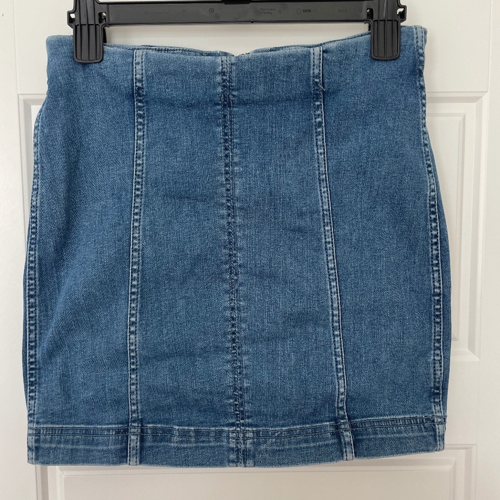 Free People Modern Femme denim mini skirt